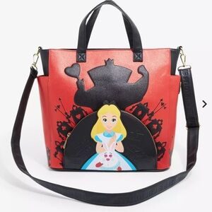 Loungefly Disney Alice in Wonderland Queen of Hearts
Convertible Tote Bag